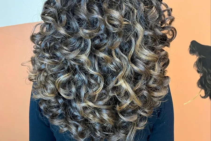 Rizos con reflejos dorados